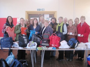Backpacks ready for despatch