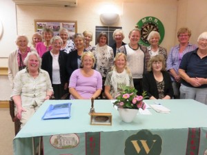 Bilston members Jackie 3rd from right, Sue 4th from left with Morton WI members.