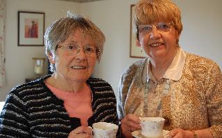 President Kathleen and hostess Pat