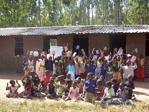 Children at the Garda school in Malawi