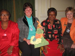 President Tricia with Cameroon visitor