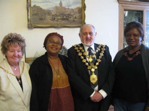 Mayor and Mayoress of Chesterfield with Cameroon visitor