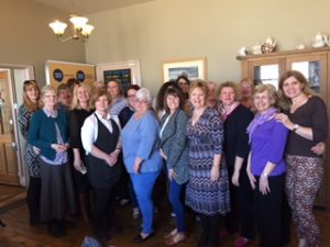 Fairplay parents with Soroptimist members & Claire from Stephensons