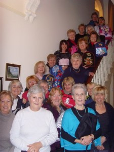 soroptimists with backpacks