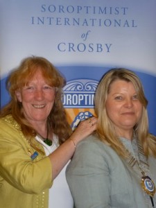 president sandy and immediate past president maggie