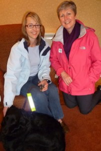 barbecue guest with guide dog and soroptimist