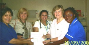 President Judith with Past President Marion at Epsom Hospital Neo-Natal Unit