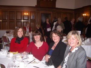 Ruth Ingman (second from left), Soroptimists and guests