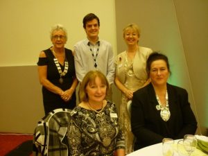 Suzanne Brown (President of SI Northern England), James Atkinson (GNAA volunteer), Jane Inman (President Elect of SI Northern England), Katherine Shearer (Joint President S.I. Newcastle and Christine Lowthian (Joint President S.I. Newcastle),