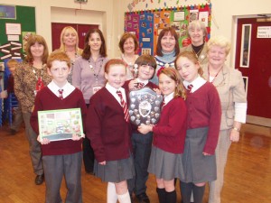 Members of SI Preston and staff and pupils of St Mary Magdalene's School in Penwortham