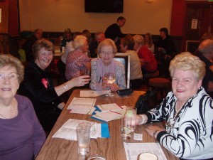 Members and mum at the race night