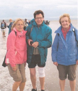 Some members who walked across  Morecombe Bay