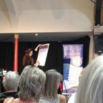 Nora Yates demonstrated water colour painting - we then raffled the painting for the Princes Foundation for children and the Arts