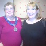 President Jill with Amy from Macmillan