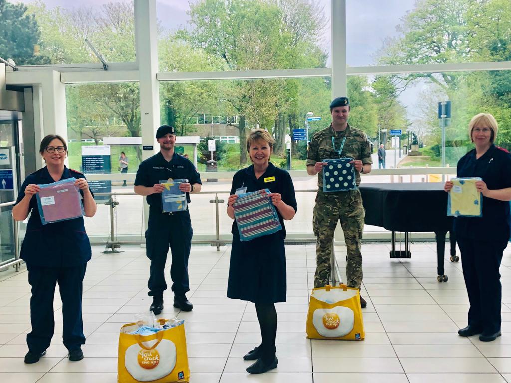 Washing bags and Covid 19 at hospital Soroptimist International