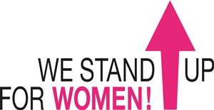 We Stand Up for Women logo