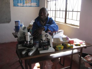 Science equipment donated to the school