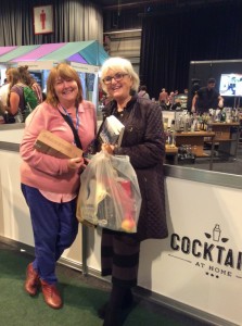 Sian and Julie relaxing at BBC Good Food Show in Glasgow