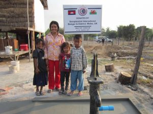 New well for a family in a Cambodian village.