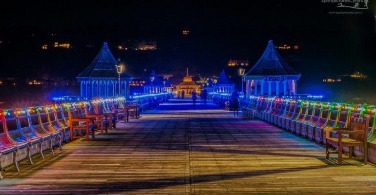 Bangor Pier in Light up for Christmas 2020
