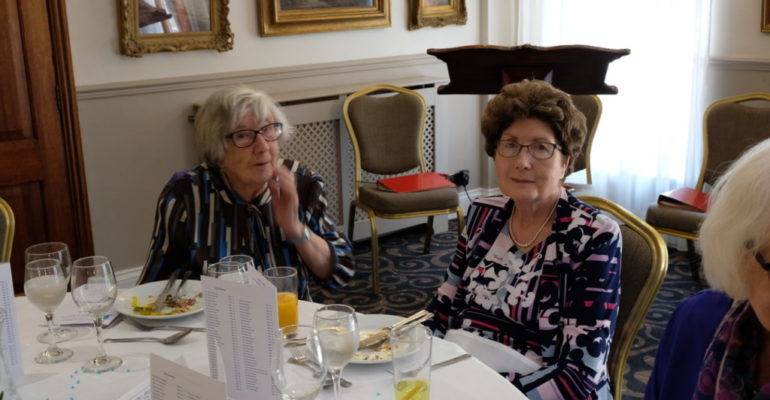 Lucille at club luncheon