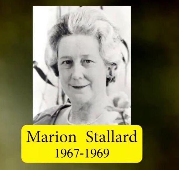 Marion Stallard 1nternational president 1967 - 1969