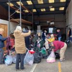 sorting clothes K4K sorting old clothes for the K$K project