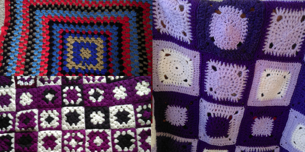 crocheted blankets for local charities
