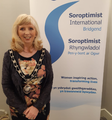 President Ruth of Bridgend Soroptimists