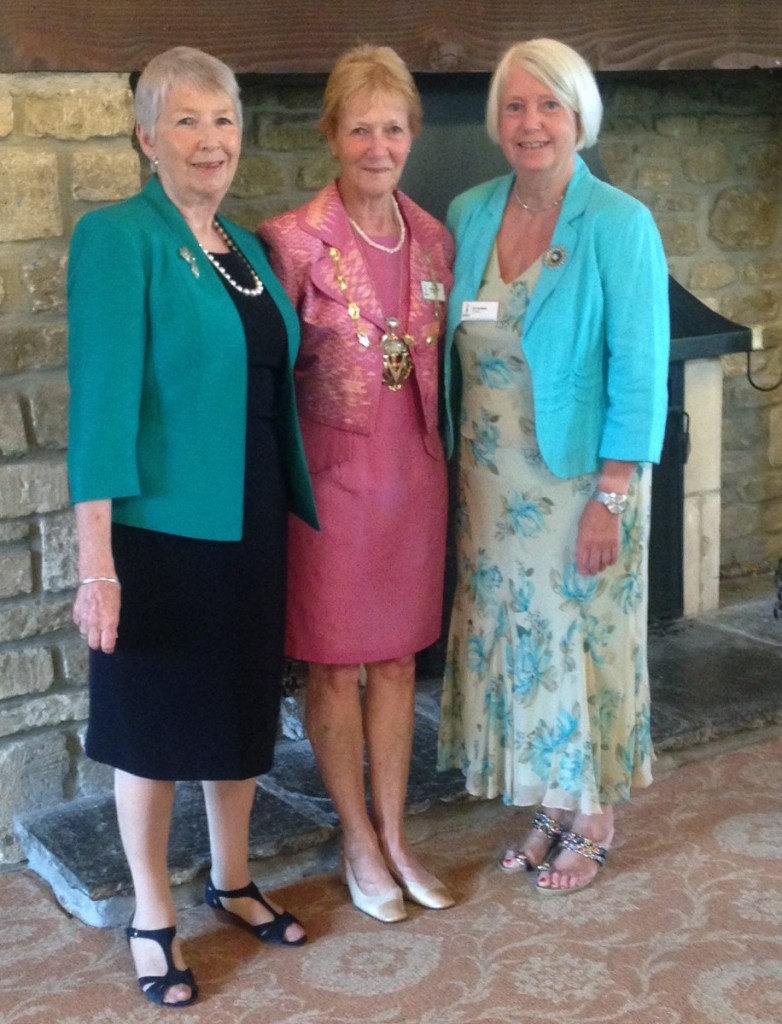 Sue, President Pauline and Liz