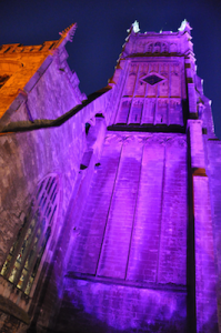 Purple St John the Baptist Church, cirencester
