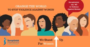 ORANGE THE WORLD TO STOP VIOLENCE AGAINST WOMEN