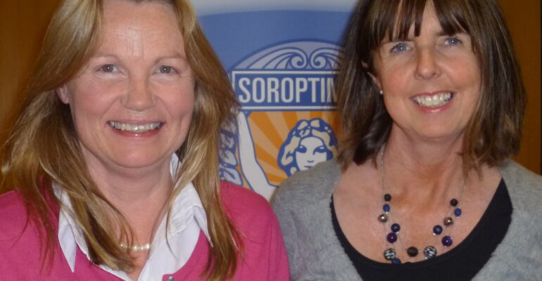 new member barbara beeching with mentor ann mccracken