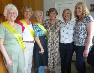 Left to Right: Jean Earle, Pauline Youlden, Margaret Reay, Elspeth Robinson, Joan Mattison, Lyn Kerr