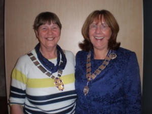 Left to Right: President Dorothy Thomson, President of the Northern Region Margaret Clark