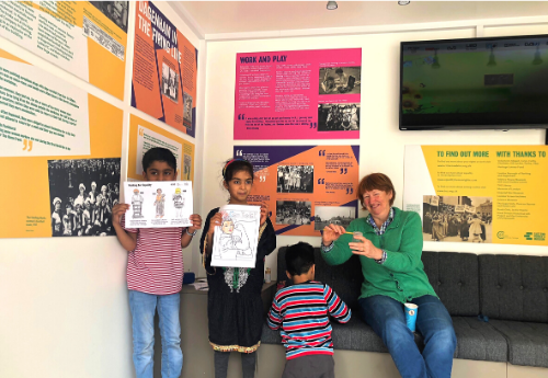 East End Women’s Museum pop-up exhibition and family activities in Barking in 2019.