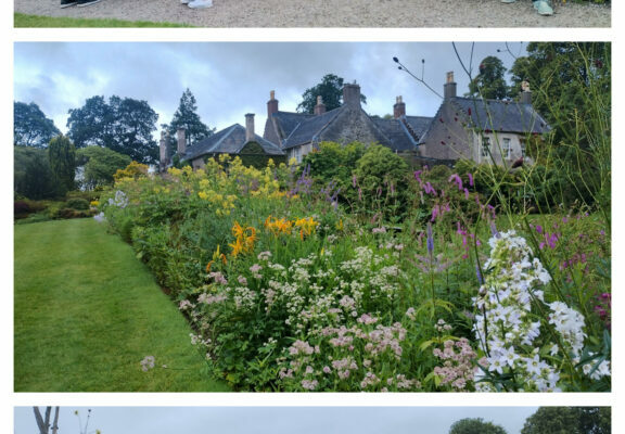 SI Glasgow City members enjoying the National Trust for Scotland's Geilston Gardens in Cardross.