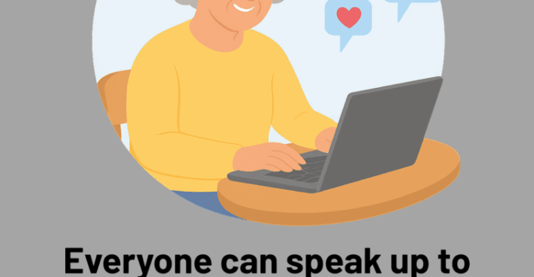 Everyone can speak up to help others feel safe online. Your voice has power. Whether challenging harmful comments or supporting someone being harassed, every action counts.