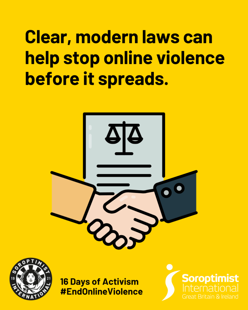 Clear, modern laws can help stop online violence before it spreads. Prevention through policy, swift justice for survivors, and consequences that match the crime.
