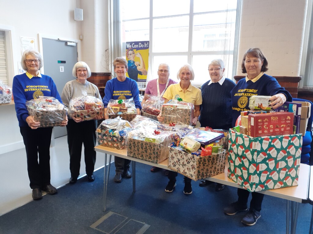What did Grange Soroptimists do to help needy families at Christmas?