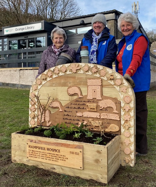 Planting stories round the library