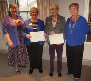 President Pat, IPP Sue and Janet and Dorothy