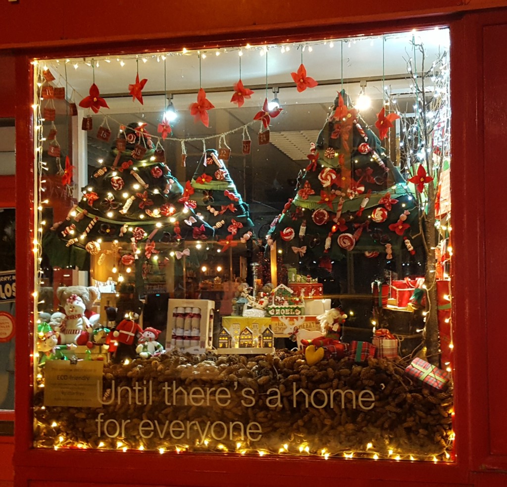 christmas window display