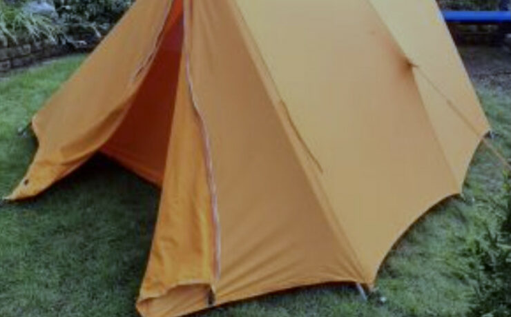 The tent in the garden