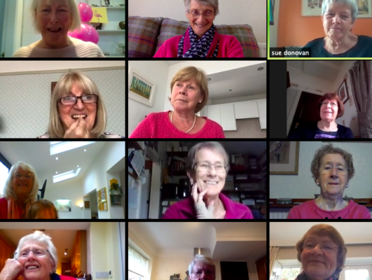 Thinking pink coffee morning October 2020