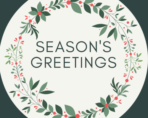 Christmas greeting ring