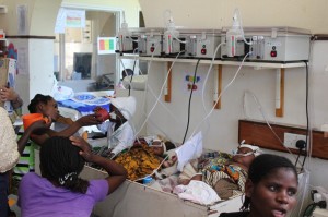 Sick babies in Malawi