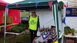 Wood turned items and crochet blankets also on sale to raise money for our charities