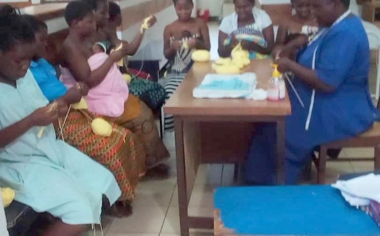 Kangaroo Knitting Club for Premature babies in hospital in Malawi