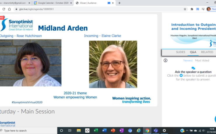 Screenshot from SIGBI Conference